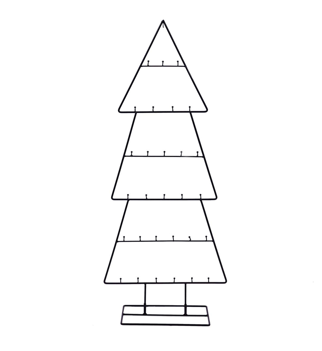 Spetebo Design Metall Tannenbaum für Zierschmuck - 100 cm - Deko Weihnachtsbaum Tanne schwarz