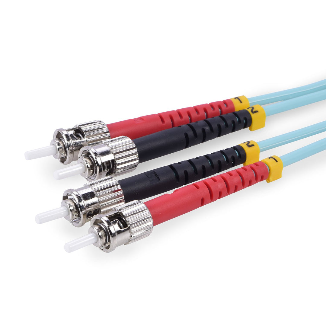 TPFNet Premium 5er Pack 5m LWL Glasfaser Fiber Patchkabel Multimode Kabel ST/ST OM3 Duplex 50/125µm