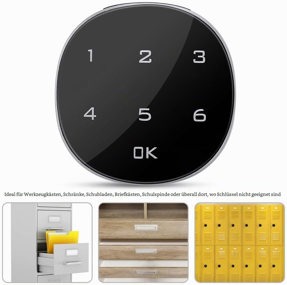 Touch Screen elektronisches Schloss, Kabinett-Briefkasten-Datei-Sauna-Fach-Touch Screen digitales el