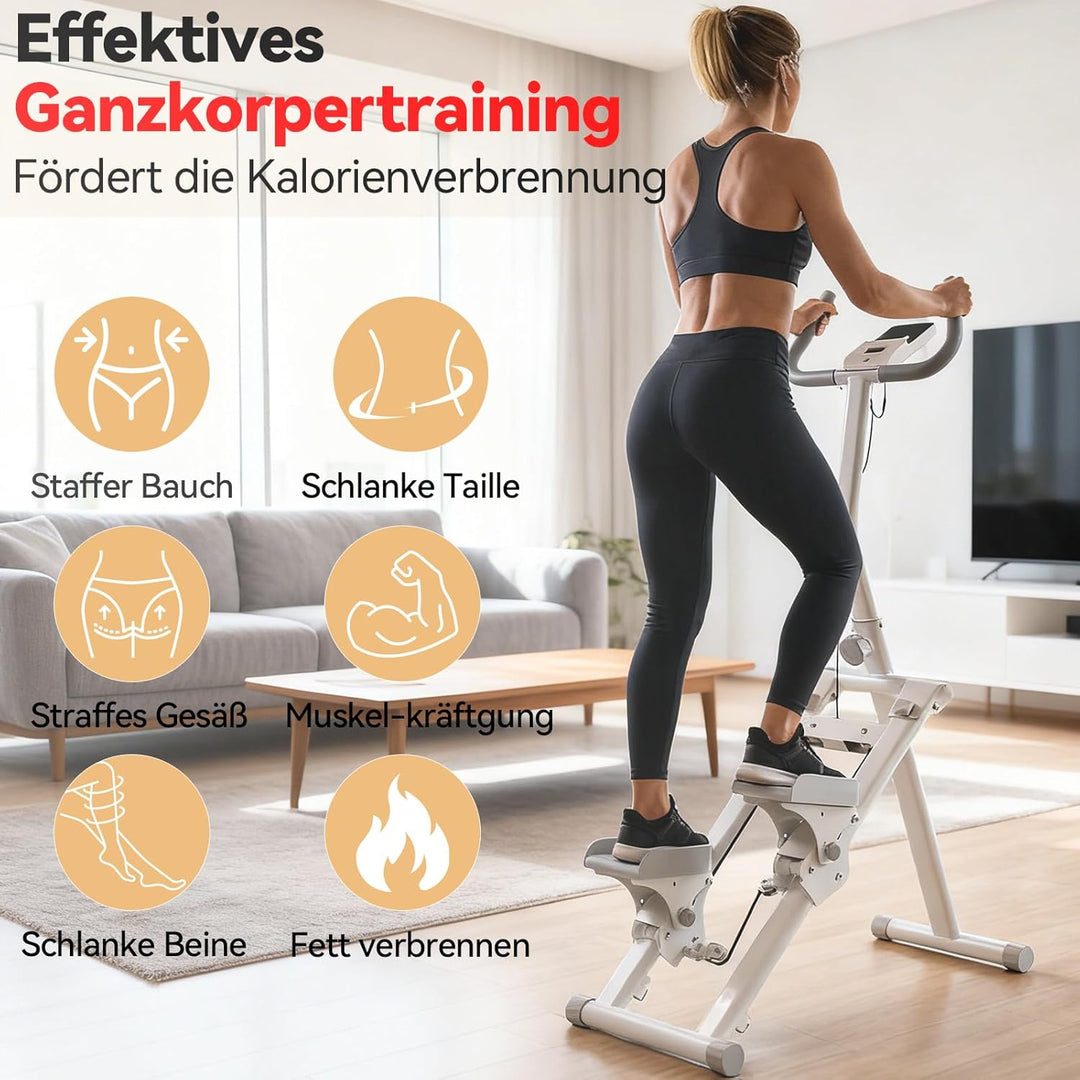 LEAFIA Stair Stepper für Zuhause, Vertikale Klettermaschine Stairmaster für Ganzkörper-Workouts, Fal