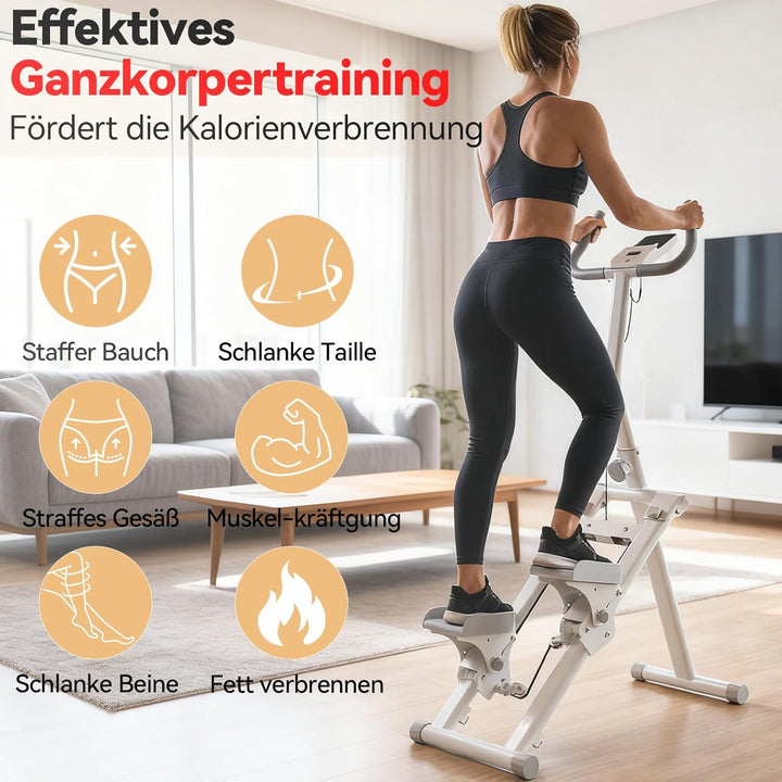 LEAFIA Stair Stepper für Zuhause, Vertikale Klettermaschine Stairmaster für Ganzkörper-Workouts, Fal