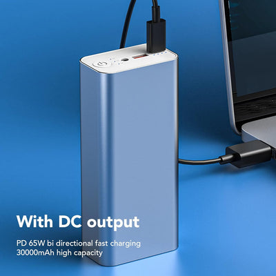 65 W 30000 MAh Tragbares Ladegerät Power Bank für Laptop, Kabellose Power Bank Schnellladung für Tel