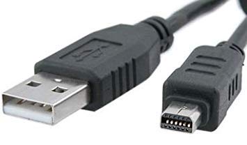 DragonTrading® Datentransfer USB-Kabel für Olympus Digitalkameras, USB CB-USB5 / CB-USB6, kompatibel