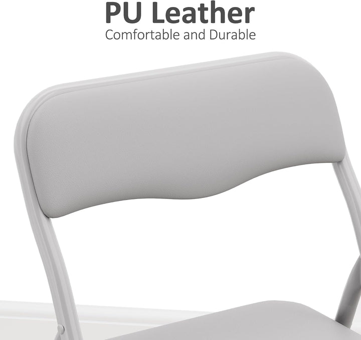GarveeHome Klapptisch-Set mit 2 Klappstühlen, Portabel &amp; Platzsparend, Stabiler Metallrahmen für Woh