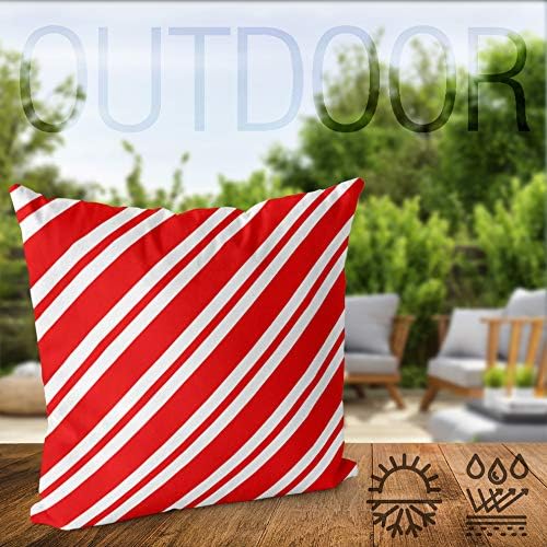 VOID Weiss Rot gestreift Kissenbezug Kissenhülle Sofakissen Kissen Deko Outdoor-Kissen Dekokissen, K