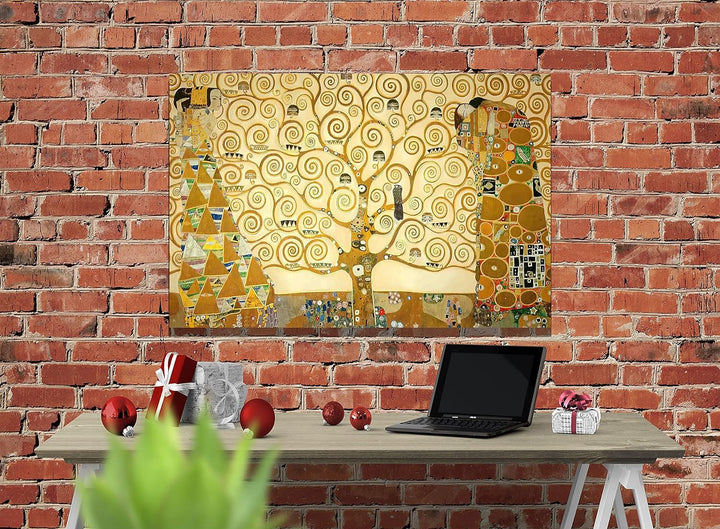 Der Baum des Lebens von Gustav Klimt Abstrakte Leinwanddrucke Wandkunst Bilder zum Aufhängen 86 x 61
