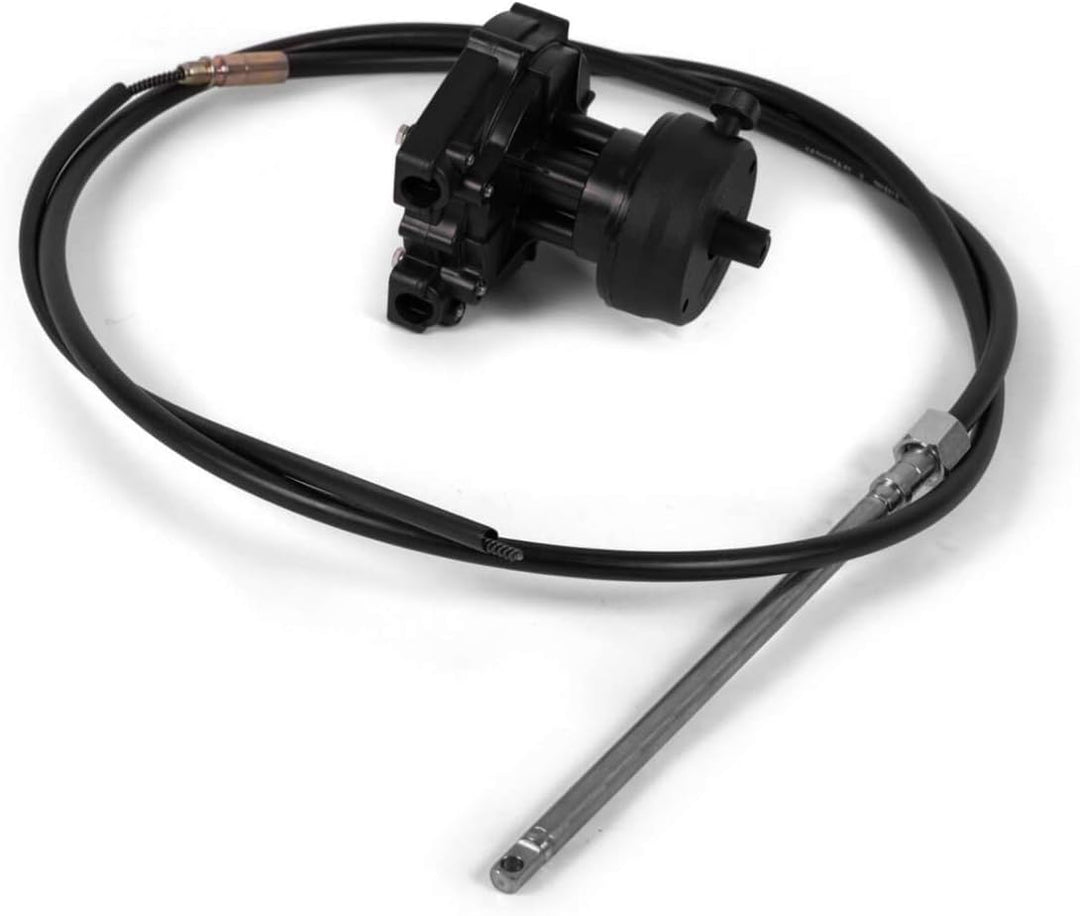 Nautika Bootslenkung mit Steuerkopf und Steuerseil Steuerung Lenkung Boot Länge 14 Fuss / 4,27 m SG0