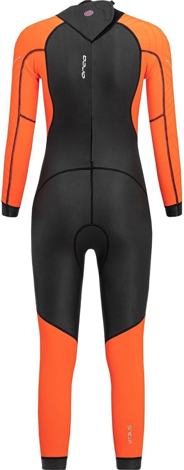 Orca Vitalis Damen-Neoprenanzug mit hoher Sichtbarkeit, Schwarz – Der Vitalis Neoprenanzug ist die E