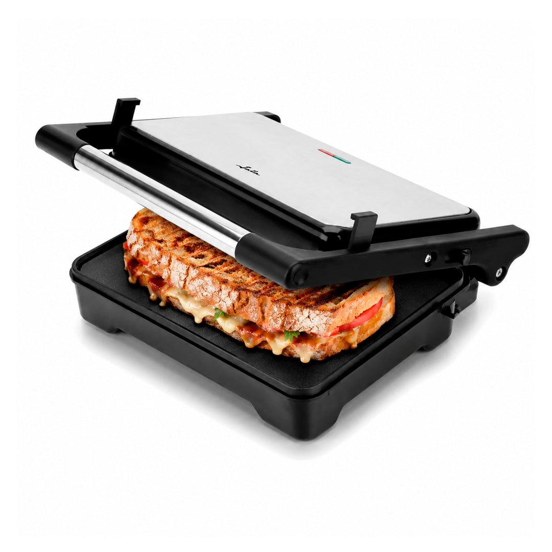 JATA JEGR1183 Doppelgrill, 1500 W, Elektrogrill mit 180°-Öffnung und Schwingdeckel, regulierbares Th