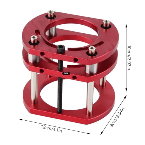 Oberfräsenlift Router Lift Frästisch-Hebewerkzeug mit Edelstahl-Stützstange, Basis aus Aluminiumlegi