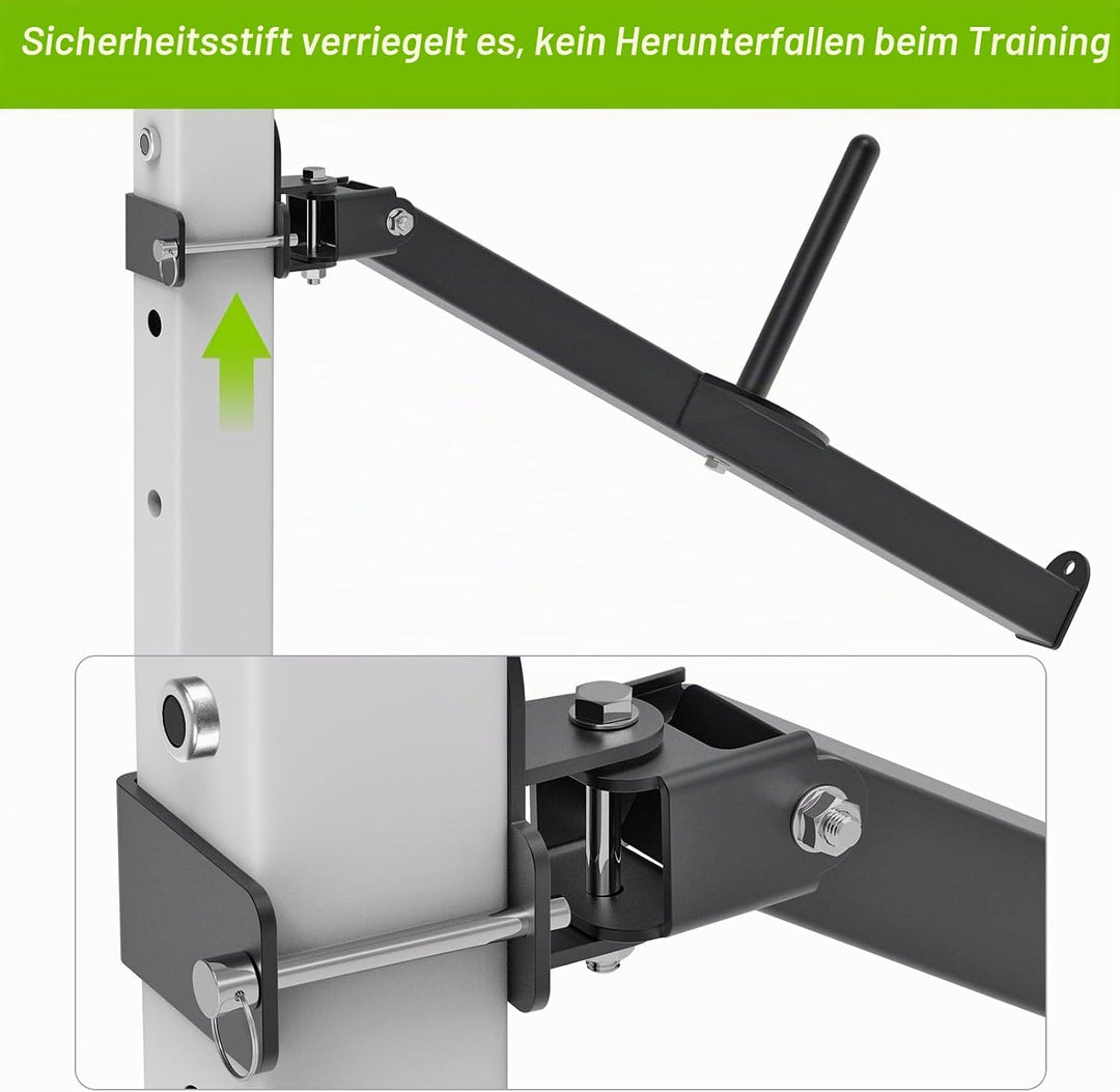 SELEWARE Gürtel Kniebeugenhebelarm Befestigung für 5,1 x 5,1 cm und 7,6 x 7,6 cm Power Cage, Squat R
