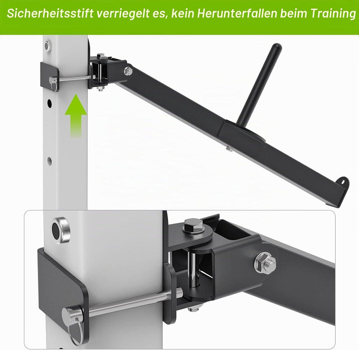 SELEWARE Gürtel Kniebeugenhebelarm Befestigung für 5,1 x 5,1 cm und 7,6 x 7,6 cm Power Cage, Squat R