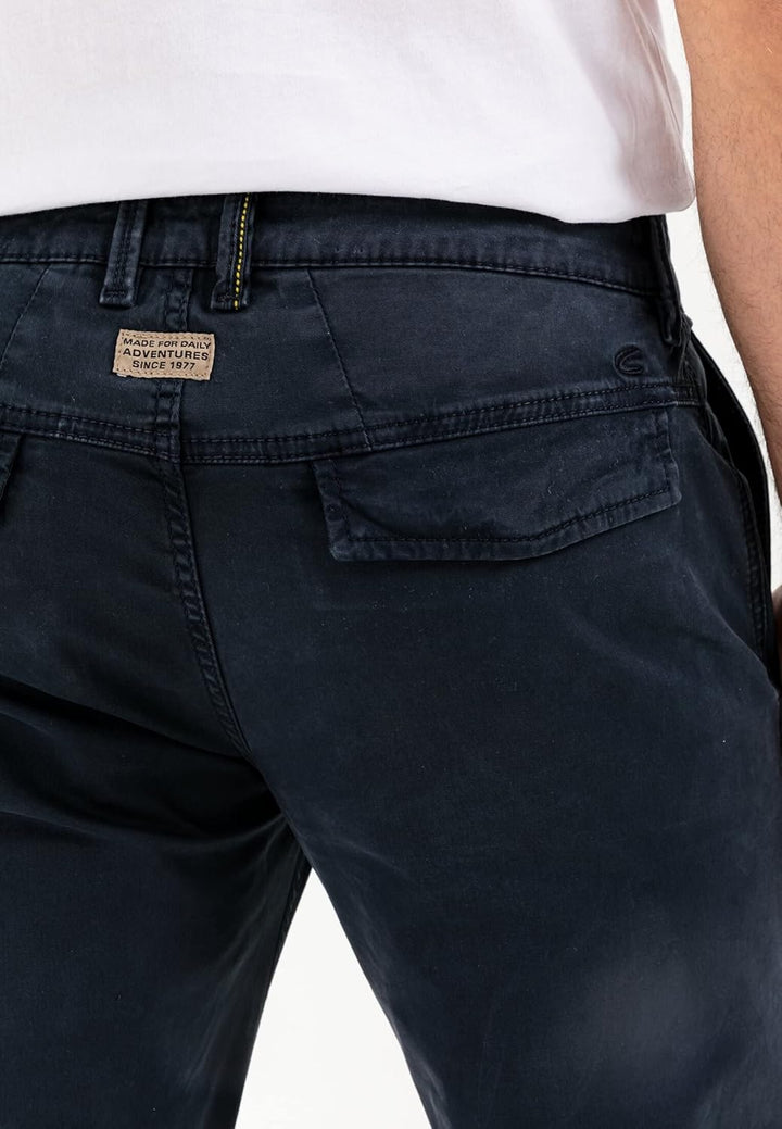 camel active Herren Slim Fit Chino 38W / 32L Dunkelblau, 38W / 32L Dunkelblau