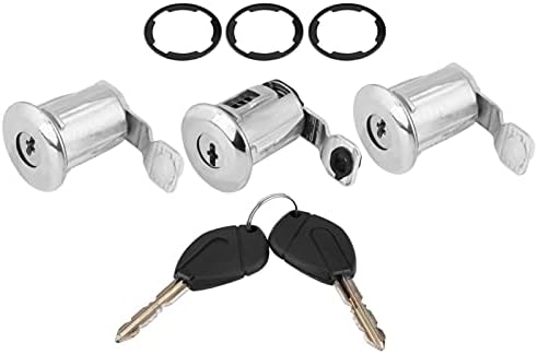 252522 Autotürschloss Barrel Set mit Schlüssel Ersatz für Peugeot Partner Citroen Berlingo Xsara(#1)