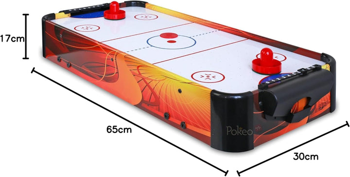 Carromco Airhockey Tisch Speedy-XT, Tischauflage Hockey Tischaufsatz zum leichten Transport -mit Mot