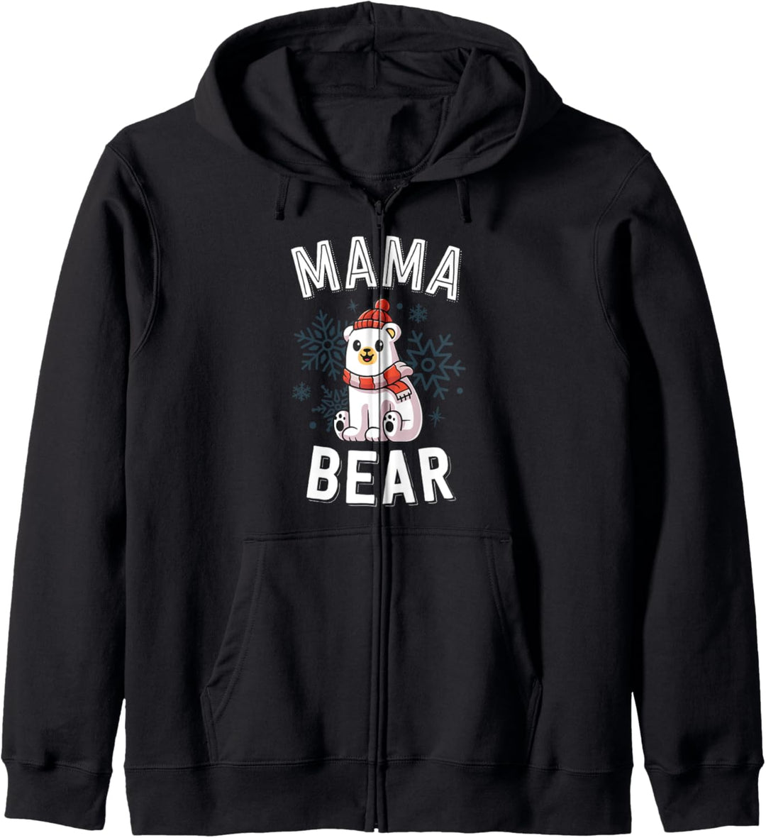 Mama Bear Family Christmas Shirts Polar Bear Holiday Xmas Kapuzenjacke
