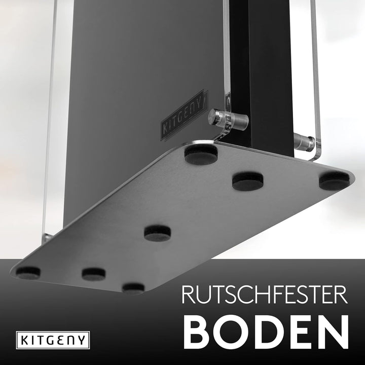 KITGENY | Messerblock magnetisch – Akazien Holz Messerhalter magnetisch – Rutschfester Magnet Messer