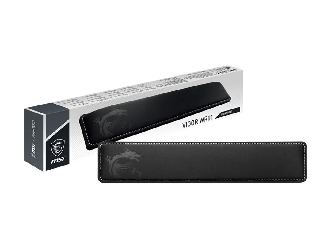 MSI VIGOR WR01 Handballenauflage für Tastatur, Kühlgel, Memory-Schaumstoff, Ice Silk Lycra-Polsterun