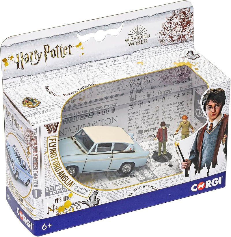 Harry Potter Verzauberter Ford Anglia, mit Harry- und Ron-Figur