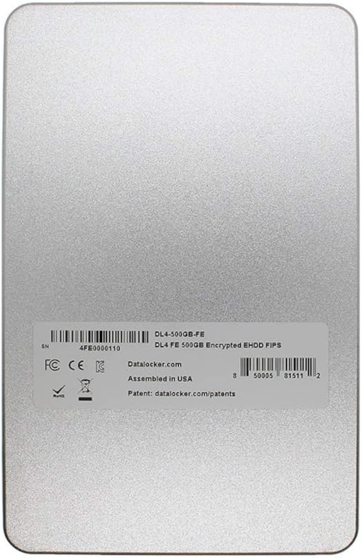 DataLocker DL4 FE 7.6TB USB-C / -A SSD mit AES-256bit Hardware-Verschlüsselung, Farbdisplay und FIPS