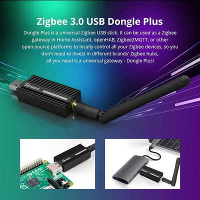 SONOFF Zigbee Gateway, ZBDongle-E 3.0 USB Dongle Plus,EFR32MG21 + CH9102F/CP2102N Zigbee USB-Stick E