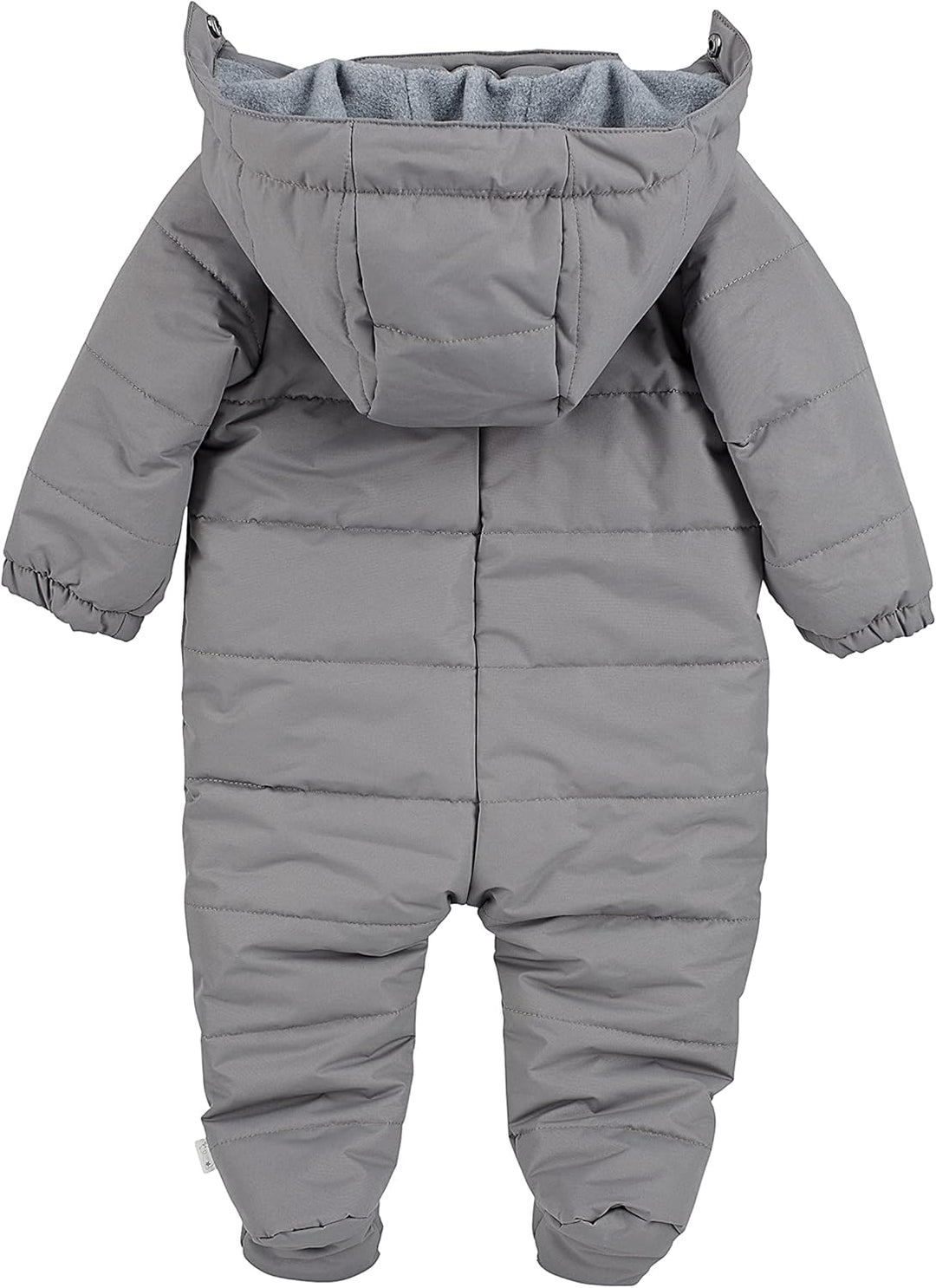 Sterntaler Unisex Kinder Overall Baby Overall gesteppt mit Kapuze Eisbär Elia 68 Rauchgrau, 68 Rauch