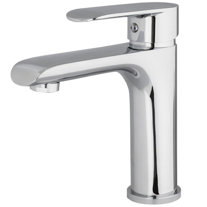 VALAZ Wasserhahn Bad Chrom | Einhebelmischer Waschbecken, Warm und Kaltwassermischer, Wassersparer |