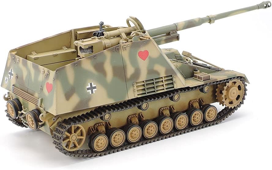 TAMIYA 32600 1:48 Dt. Nashorn Jagdpanzer (1) -originalgetreue Nachbildung, Plastik Bausatz, Basteln,