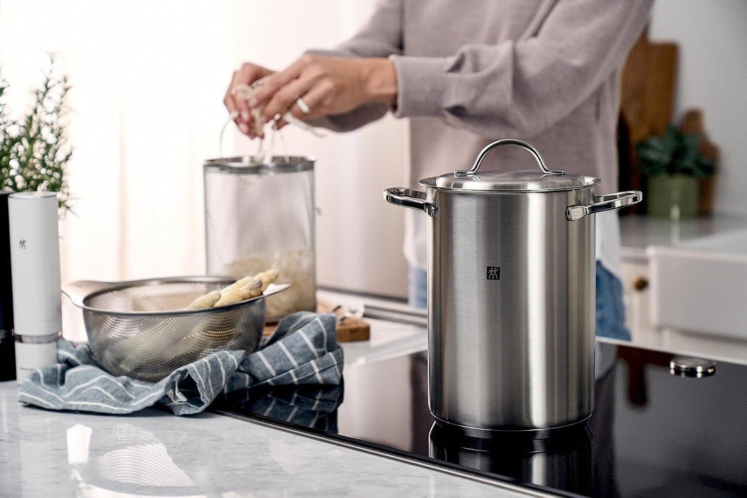 ZWILLING TWIN Specials Spargel-/Nudeltopf, 16cm, 4,5 L, Für alle Herdarten geeignet, Edelstahl, Silb