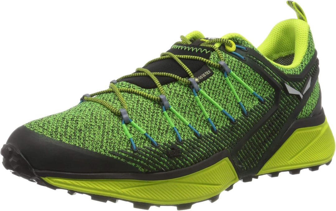 Salewa Dropline Gore-Tex Herren Speed Hiking Schuhe, Black Out Blue Danube