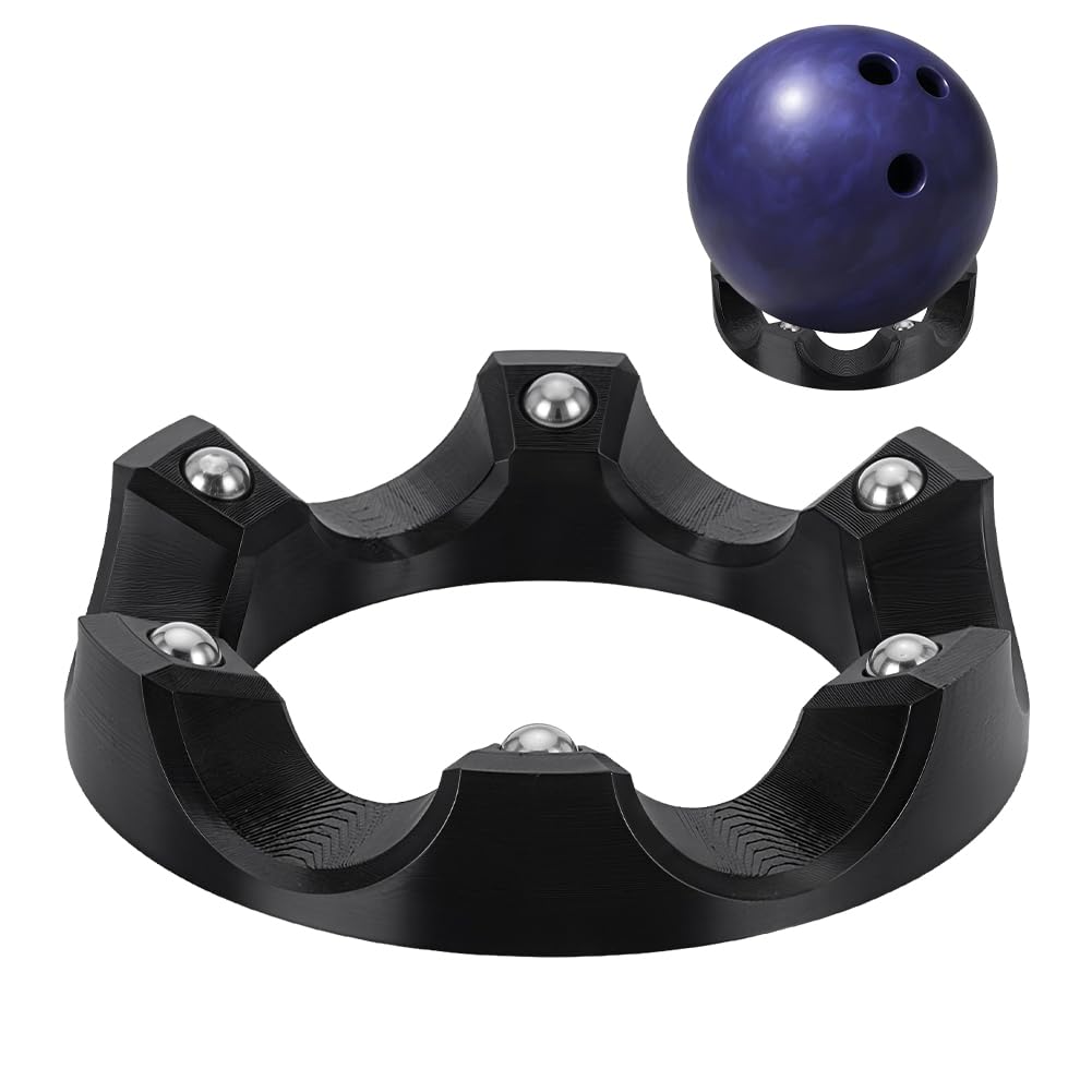 nbeads Bowlingball-Drehteller-Ständer, 360° Glatt Drehender Ballbecher-Halter Mit Einfachem Mehrwink