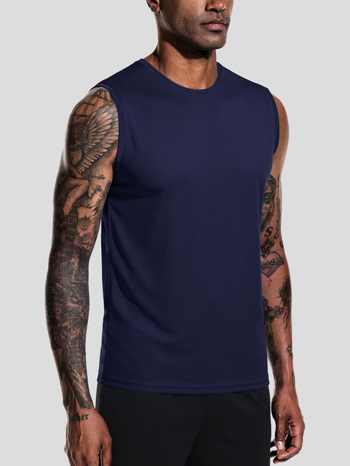 Tank top Herren 3er oder 5er Ärmelloses Shirt Sommer Atmungsaktiv Sport XXL Multicolor Set2, XXL Mul