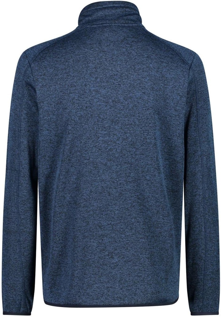 CMP Leichte Fleece-Strickjacke mit Netz 56 Dusty Blue-b.blue, 56 Dusty Blue-b.blue