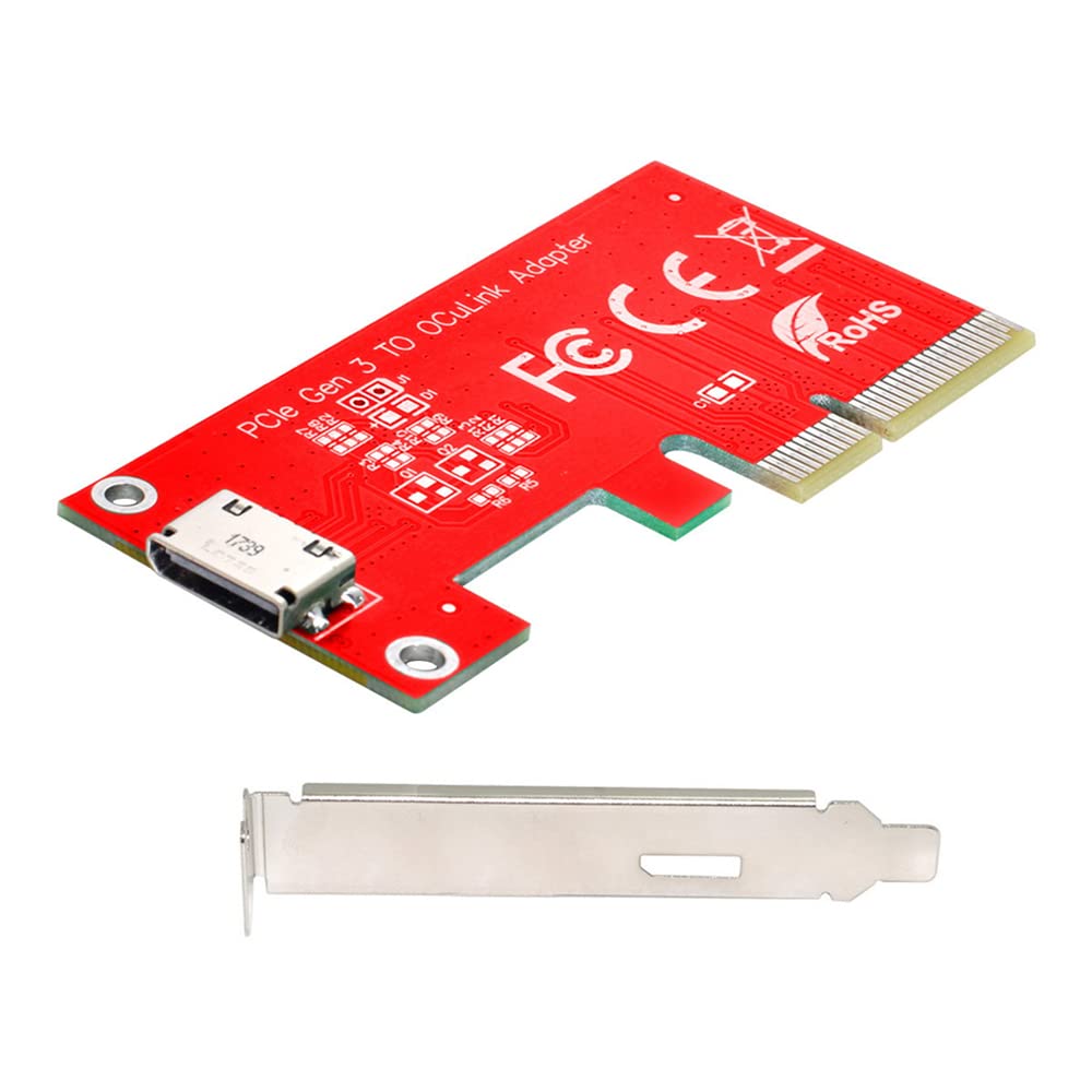 NFHK PCI-E 3.0 Express 4.0 x4 auf Oculink Externer SFF-8612 SFF-8611 Host-Adapter für PCIe SSD mit H