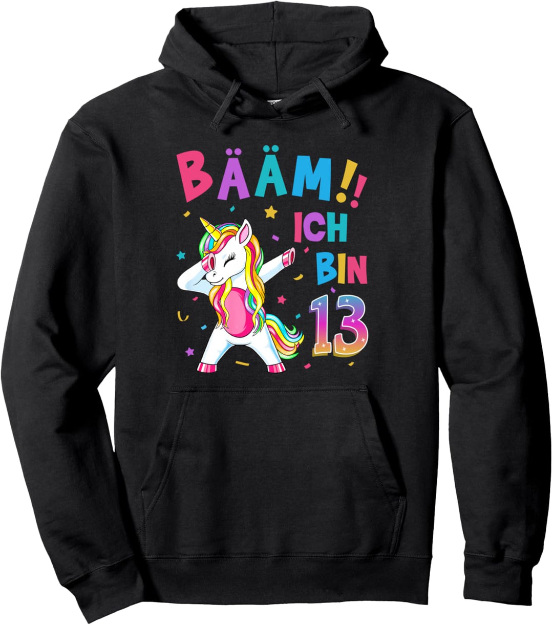 13 Geburtstag Mädchen 13 Jahre Tanzendes Lustiges Einhorn Pullover Hoodie