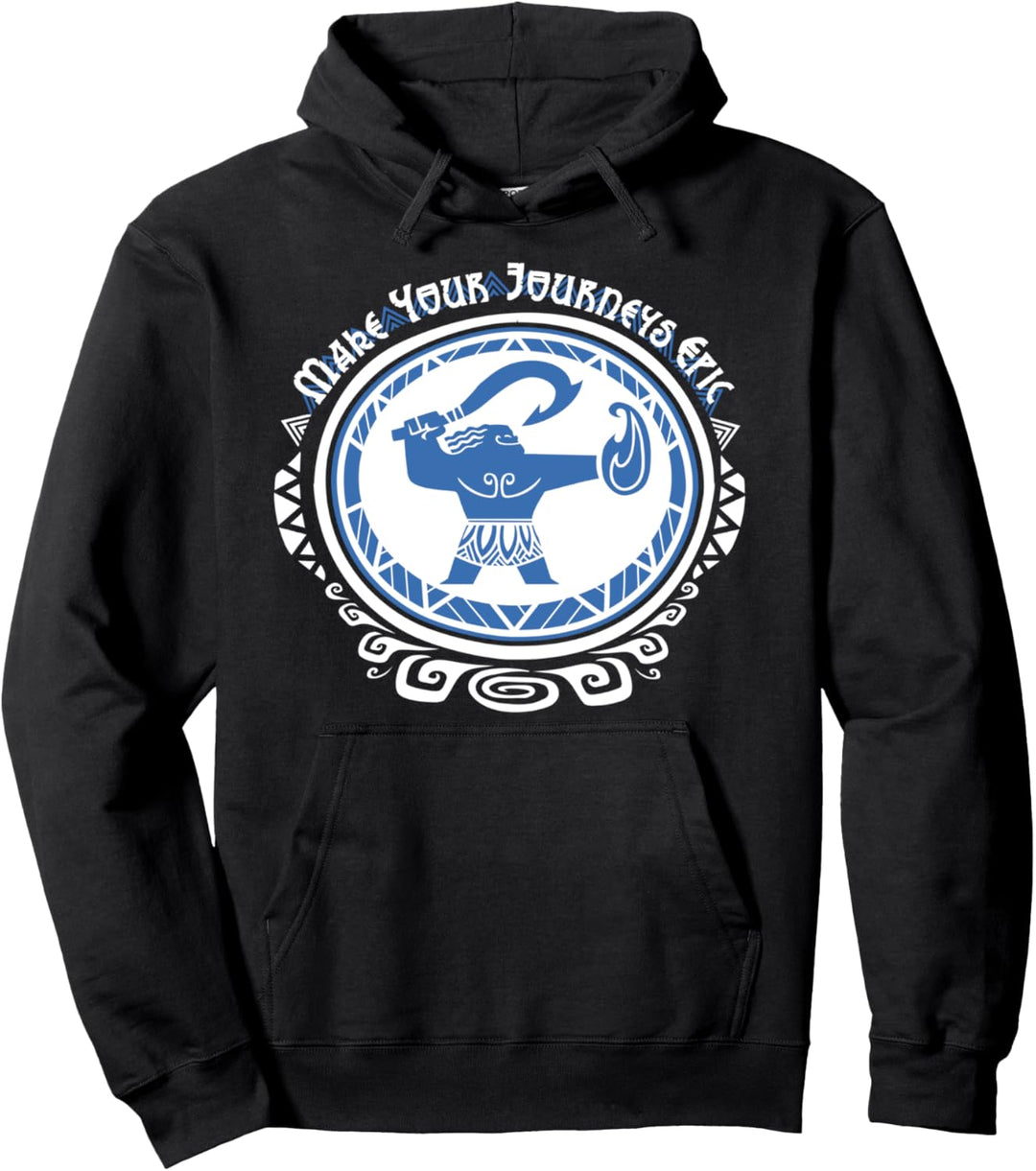 Disney Moana Maui Make Your Journeys Epic Geometric Pullover Hoodie