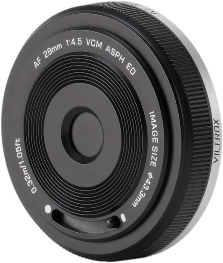 Viltrox AF 28mm F/ 4.5 FE Pancake Lens for Sony E-Mount - Ultra Compact Fixed Focal Length, Versatil