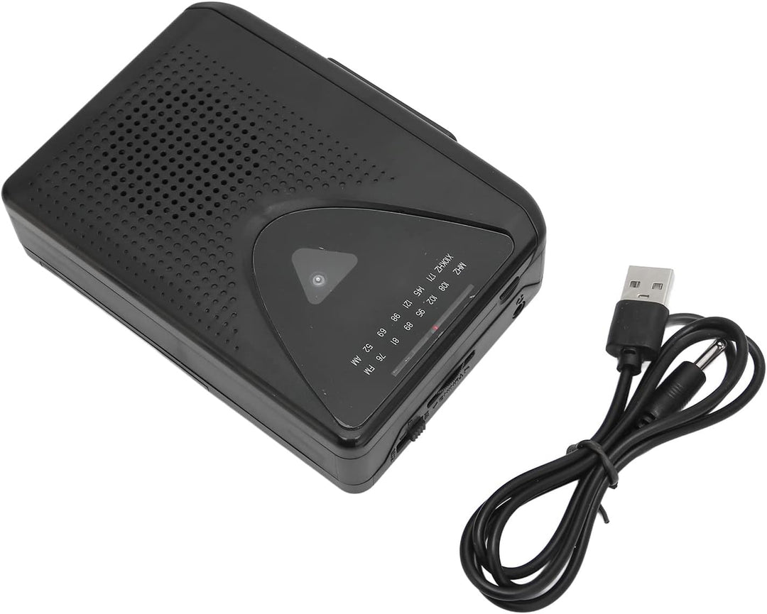 Retro-Kassettenspieler, Tragbarer Kassettenspieler, UKW-AM-Radioempfang, 2 AA-Batterien oder USB-Net
