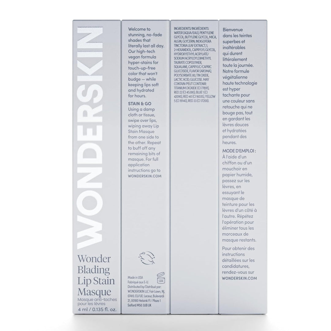 Wonderskin Wonder Blading Lip Stain Peel Off Masque – Langlebige, Wasserfeste Und Übertragungssicher