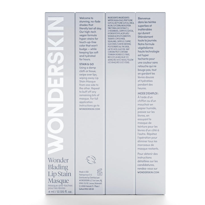 Wonderskin Wonder Blading Lip Stain Peel Off Masque – Langlebige, Wasserfeste Und Übertragungssicher