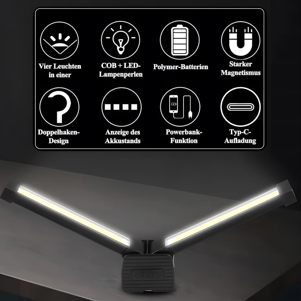 Gym Lamp for Posing,Posing Lampe Magnet,Fitness Posing Lampe,Gym Lichter,Portable Magnetic LED Flash