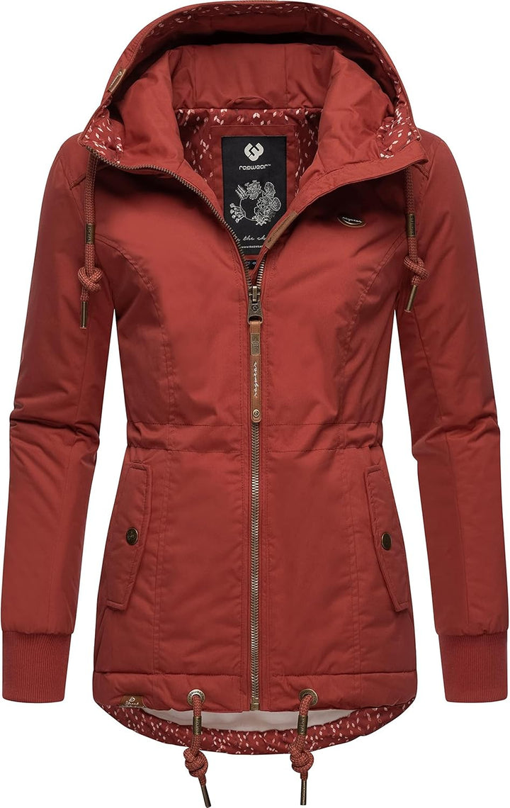 Ragwear Damen Winterjacke Outdoorjacke mit Kapuze YM-Danka XS-6XL M Chili Red22, M Chili Red22
