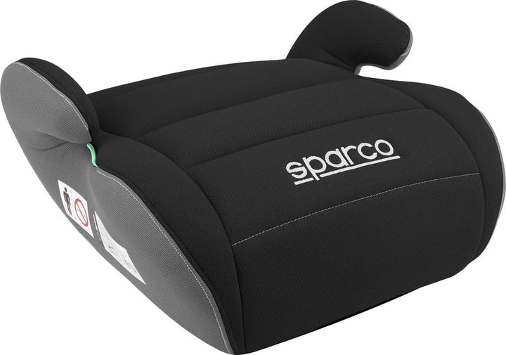 Sparco Kinderautositz-Erhöhung Schwarz und Grau i-Size. Neue Europäische Norm 2024 ECE 129/03. 125-1