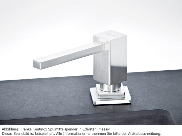 Franke CENTINOX 119.0176.059 Spülmittelspender, Spülmitteldispenser Flasche 250ml Edelstahl Oberfläc