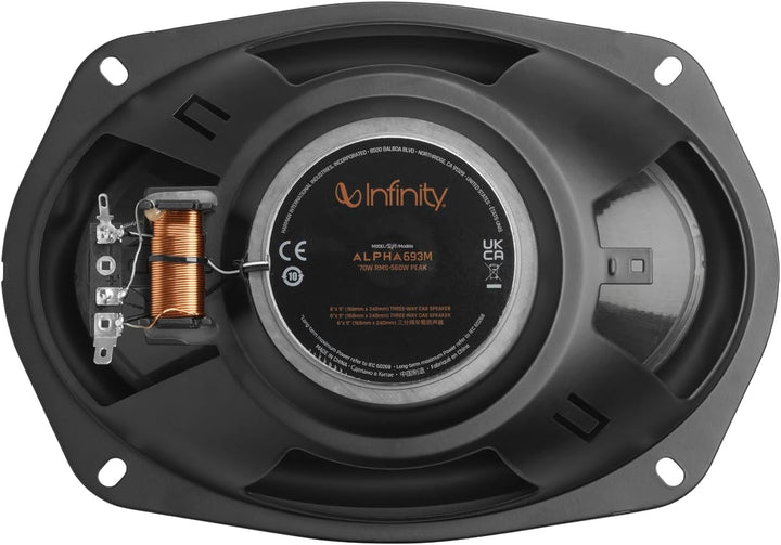Infinity Alpha 693M 3-Wege Koaxial Lautsprecher Auto 152x22cm, 6x9 Zoll, von Harman Kardon Car HiFi