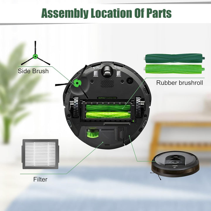 Ersatzteile für iRobot Roomba i & j & e Serie i1+/i2+/i3+/i4+/i5+/i6+/i7+/i8+/j6+/j7+/j8+/e5/e6 Stau