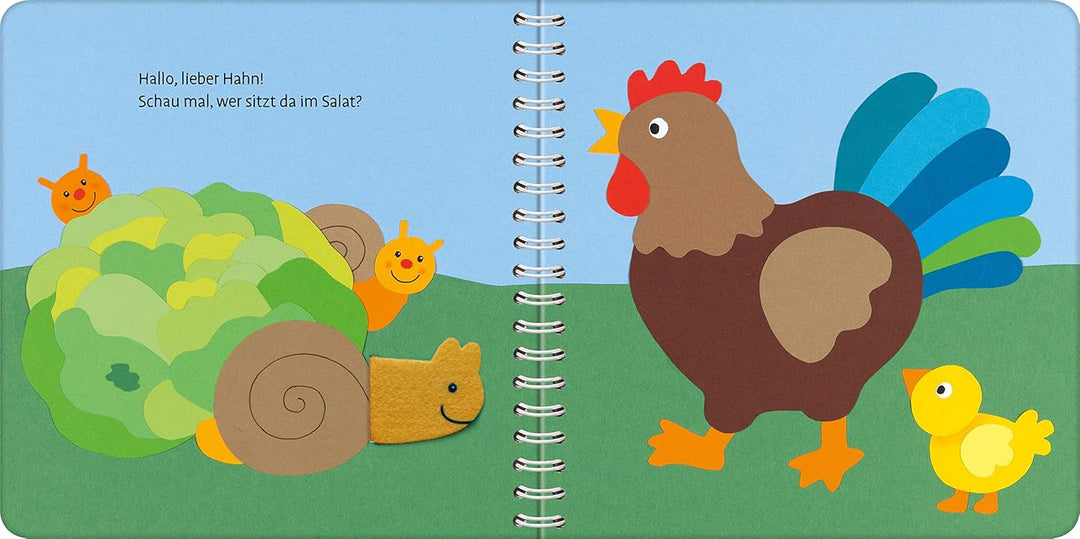 Mein erstes Zieh- und Spielbuch: Auf dem Bauernhof, Spiralbindung