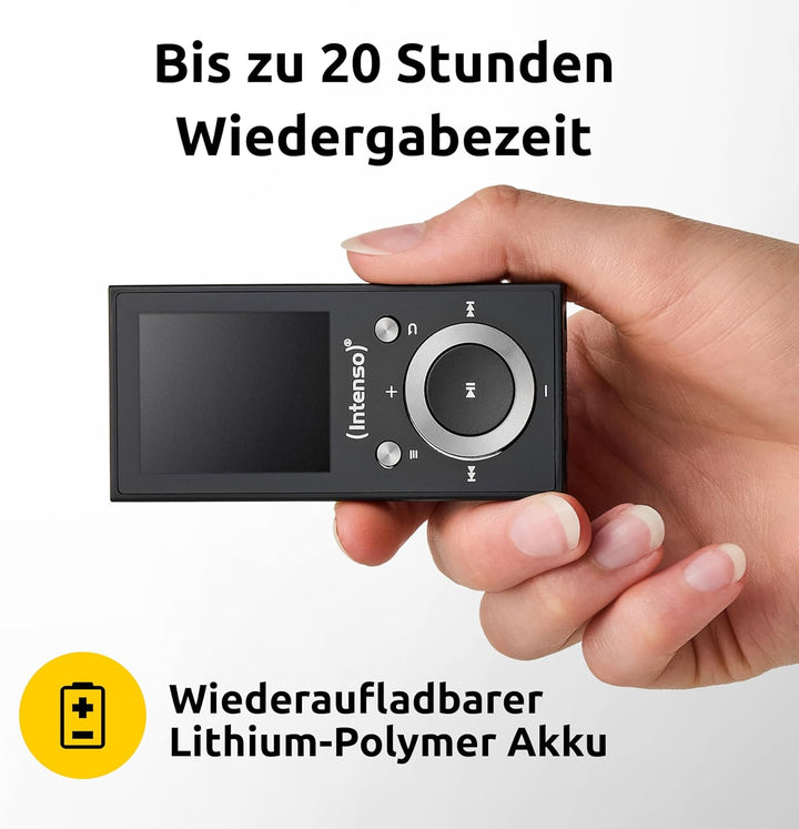 Intenso Video Scooter BT MP3 Player mit Bluetooth 5.0, 1,8 Zoll Farbdisplay, 64 GB microSD, USB-C, b