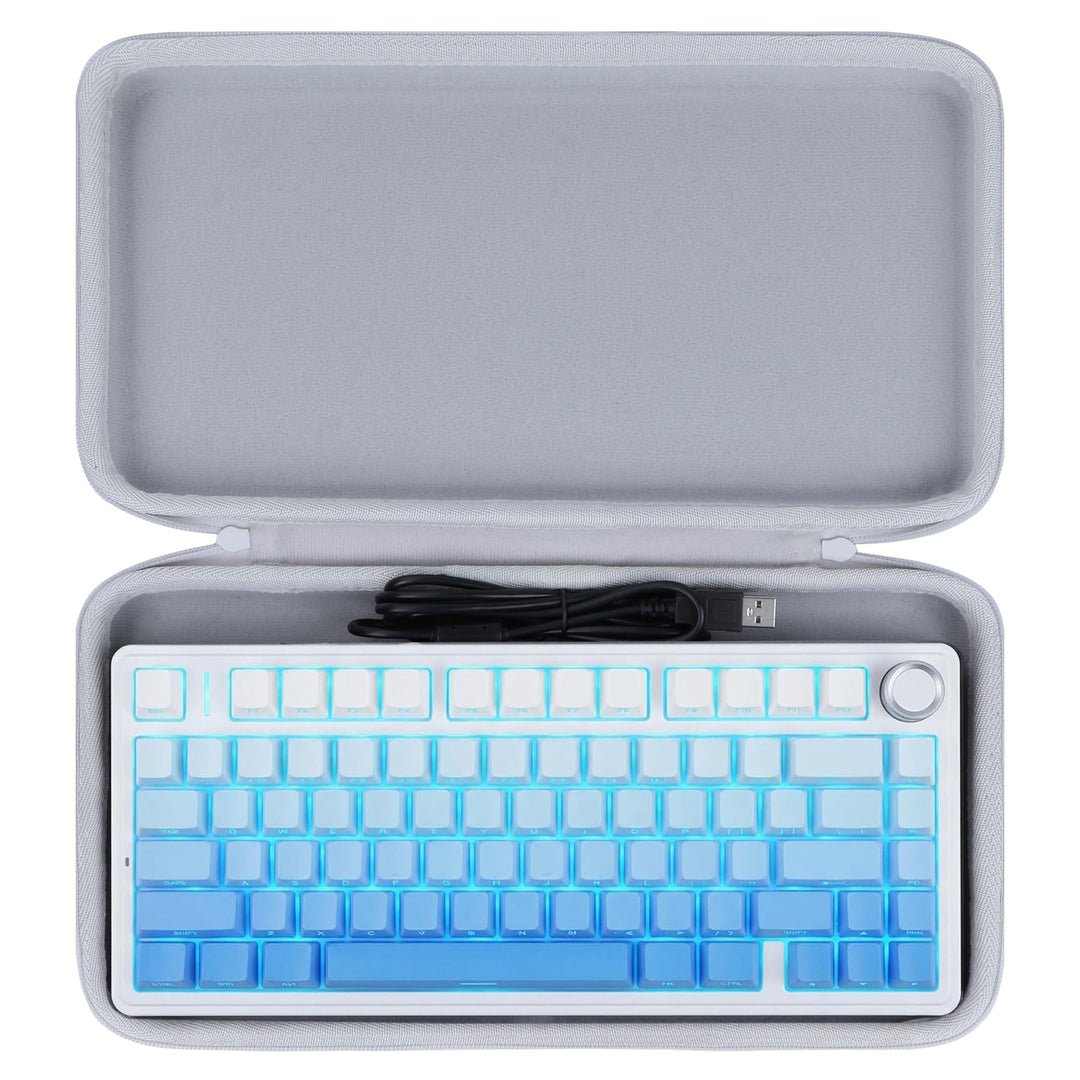 Hart Schutzhülle Kompatibel mit Aula F75 / F75 PRO/ F75 Max Mechanische Tastatur Gaming (Grau), Grau