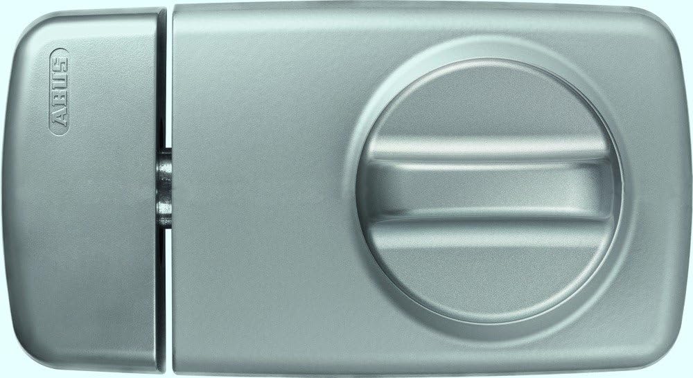 ABUS Tür-Zusatzschloss 7010, mit Drehknauf, silber, 53269 Metall Metall ohne Alarm Silber, Metall oh